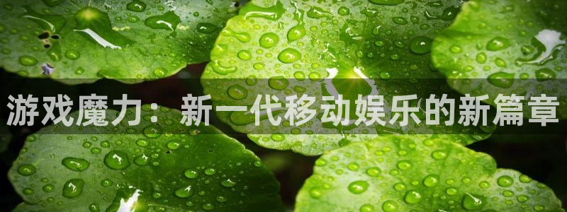 汇丰娱乐加拿大开奖历史预测：游戏魔力：新一代移动娱乐的新篇章